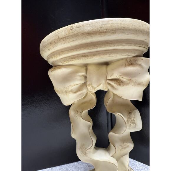 Distressed bow wall mount Floating shelf Resin bedroom bathroom EUC Set of 2 - Picture 7 of 10